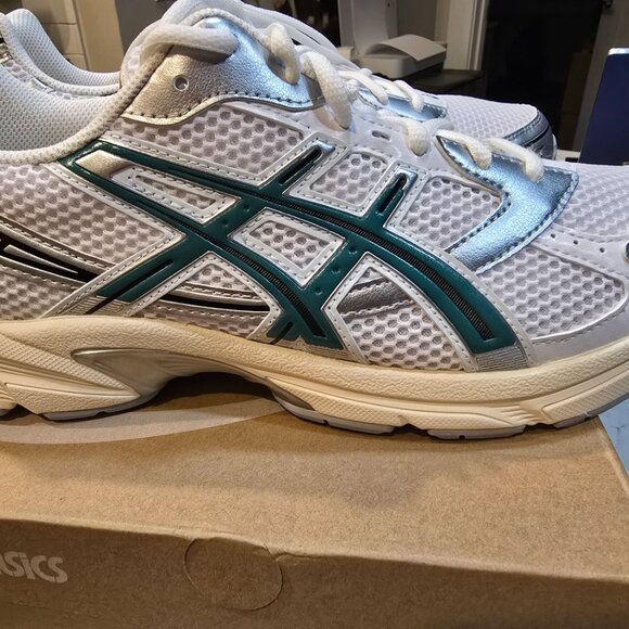 ASICS Gel-1130 White - White / Rainy Lake - 1203A609-100 Mens Size 10.5 NEW - Picture 6 of 10